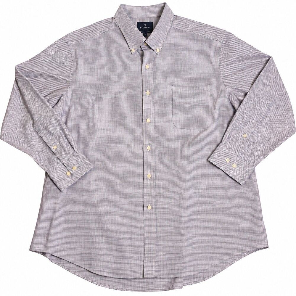 Buttoned Down Men’s Classic Fit 18 1/2 34 Geometric Print Long Sleeve